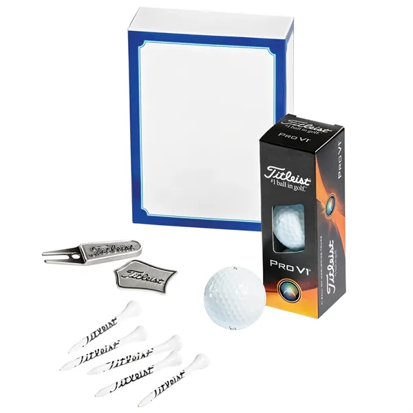 Golf kit with three golf balls, ball marker, divot tool, and... from ASI 57653 Gold Bond