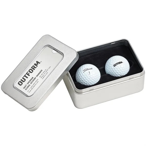 Golf tin with golf balls.... from ASI 57653 Gold Bond