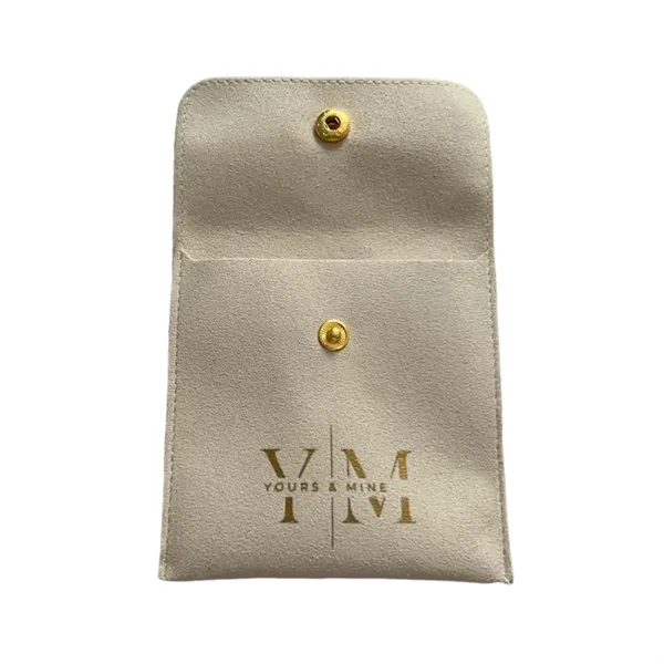 Microfiber pouch with snap-fastener plus 1c1p silkscreen imprint plus standard shipping... from ASI 37218 Athena Promo (tm)