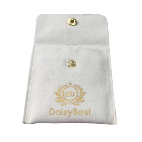 Microfiber pouch with snap-fastener plus 1c1p silkscreen imprint plus standard shipping... from ASI 37218 Athena Promo (tm)