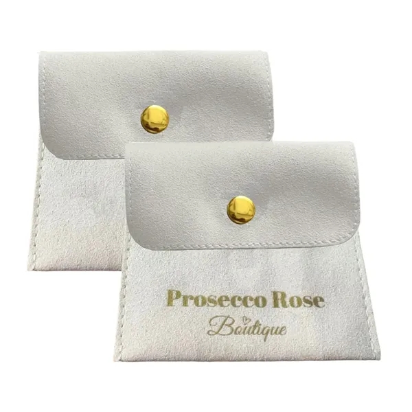 Microfiber pouch with snap-fastener plus 1c1p silkscreen imprint plus standard shipping... from ASI 37218 Athena Promo (tm)