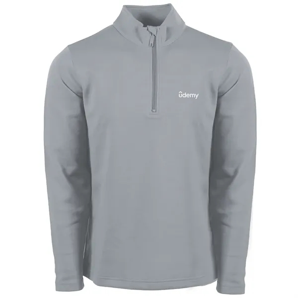 Men's quarter zip with UV protection and pill and snag resistance.... from ASI 57653 Gold Bond