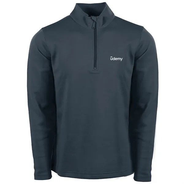 Men's quarter zip with UV protection and pill and snag resistance.... from ASI 57653 Gold Bond