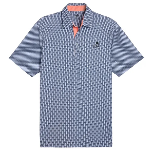 Men's polo with moisture-wicking performance and four-way stretch.... from ASI 57653 Gold Bond