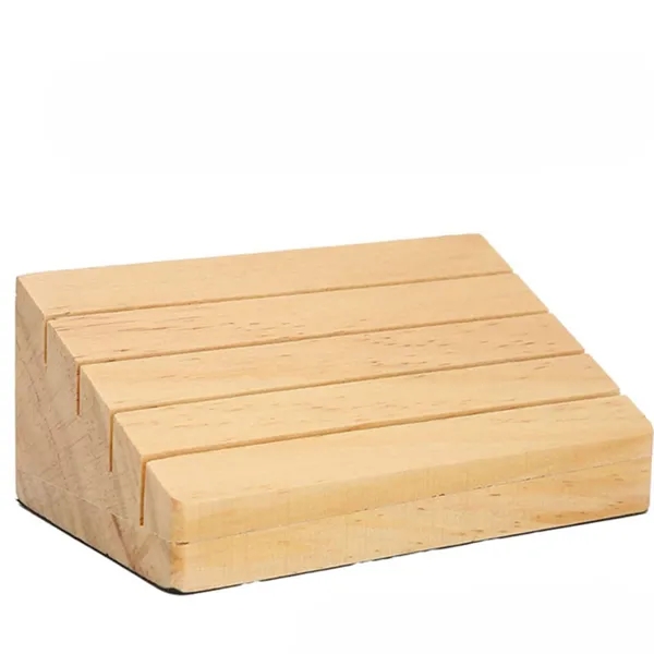 Wood playing cards holder... from ASI 72657 Active Life Promo / Apres Ski Ingrain Promo