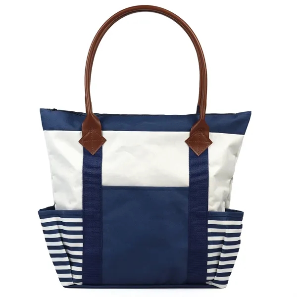 Tote bag with side pockets, zipper, and reinforced handles.... from ASI 90859 Tempo Industries Inc / Tempo Tempoline