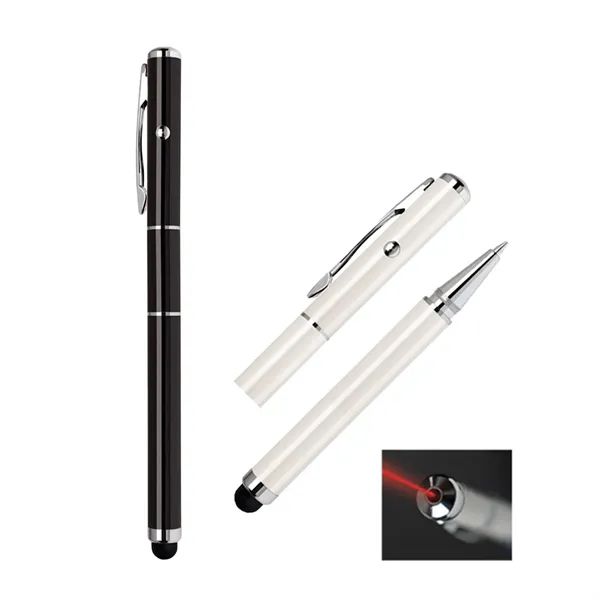 3-in-1 Laser Pointer Metal Cap Off Ballpoint Stylus Pen... from ASI 31517 Admart Products / Admart Line