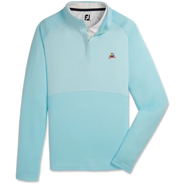 Women's quarter zip with four-way stretch and antimicrobial finish.... from ASI 57653 Gold Bond