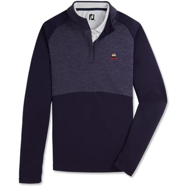 Women's quarter zip with four-way stretch and antimicrobial finish.... from ASI 57653 Gold Bond