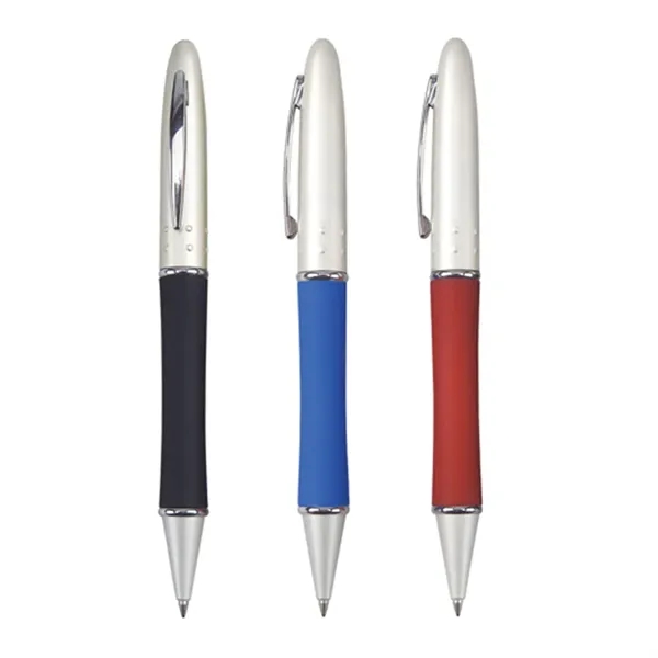 Twist action ballpoint pen with solid brass cap.... from ASI 31517 Admart Products / Admart Line