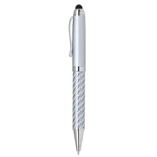Heavyweight twist-action brass ballpoint pen with a stylus.... from ASI 31517 Admart Products / Admart Line