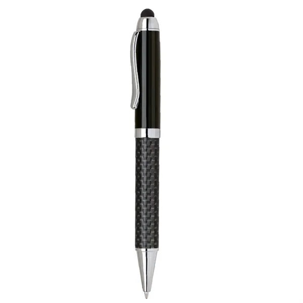 Heavyweight twist-action brass ballpoint pen with a stylus.... from ASI 31517 Admart Products / Admart Line