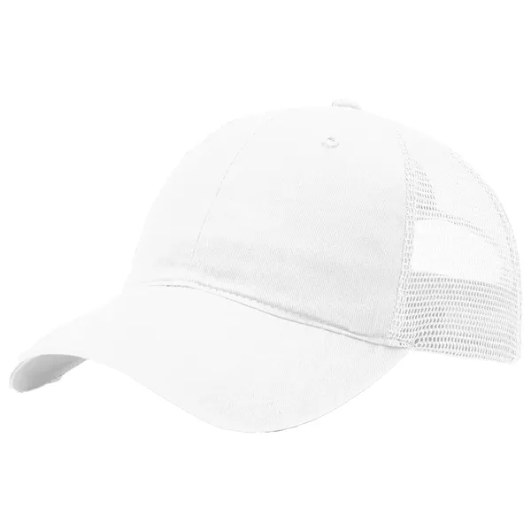 This garment-washed, mesh back 111 trucker cap is all about comfort... from ASI 74601 Calico