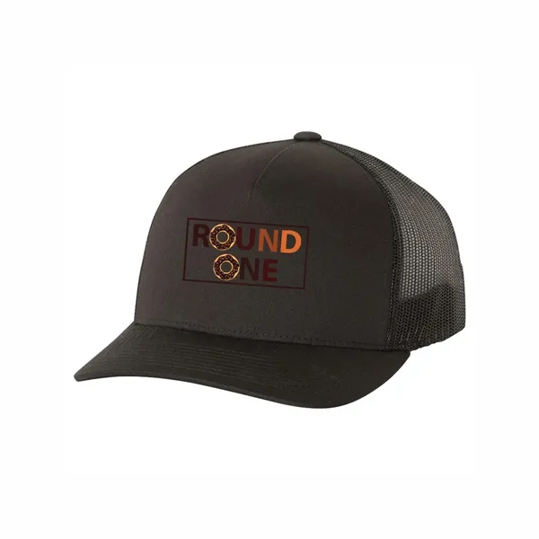 YUPOONG CLASSICS FIVE-PANEL RETRO TRUCKER CAP... from ASI 30208 A P Specialties / AP Specialties