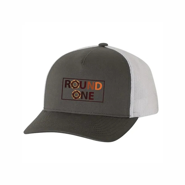 YUPOONG CLASSICS FIVE-PANEL RETRO TRUCKER CAP... from ASI 30208 A P Specialties / AP Specialties