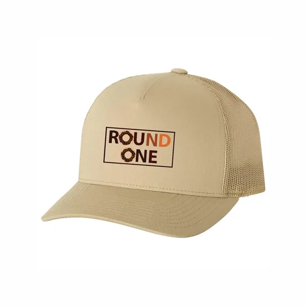 YUPOONG CLASSICS FIVE-PANEL RETRO TRUCKER CAP... from ASI 30208 A P Specialties / AP Specialties