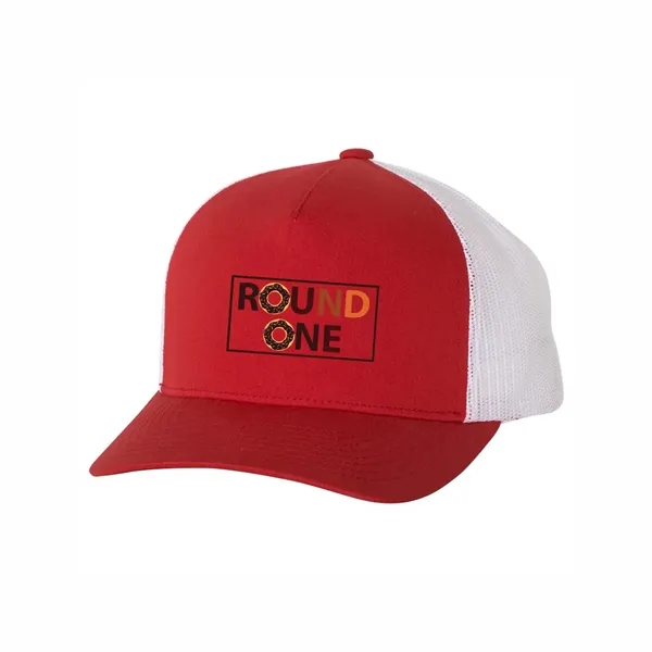 YUPOONG CLASSICS FIVE-PANEL RETRO TRUCKER CAP... from ASI 30208 A P Specialties / AP Specialties