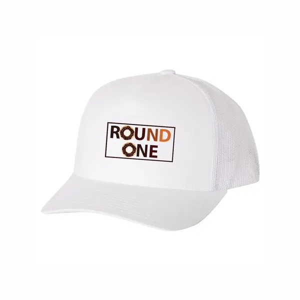 YUPOONG CLASSICS FIVE-PANEL RETRO TRUCKER CAP... from ASI 30208 A P Specialties / AP Specialties