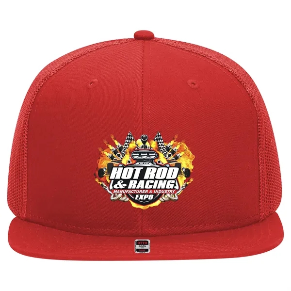 OTTO SNAP 6 PANEL MID PROFILE MESH BACK TRUCKER SNAPBACK HAT... from ASI 30208 A P Specialties / AP Specialties