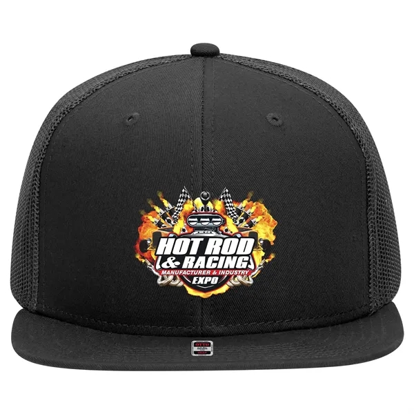 OTTO SNAP 6 PANEL MID PROFILE MESH BACK TRUCKER SNAPBACK HAT... from ASI 30208 A P Specialties / AP Specialties