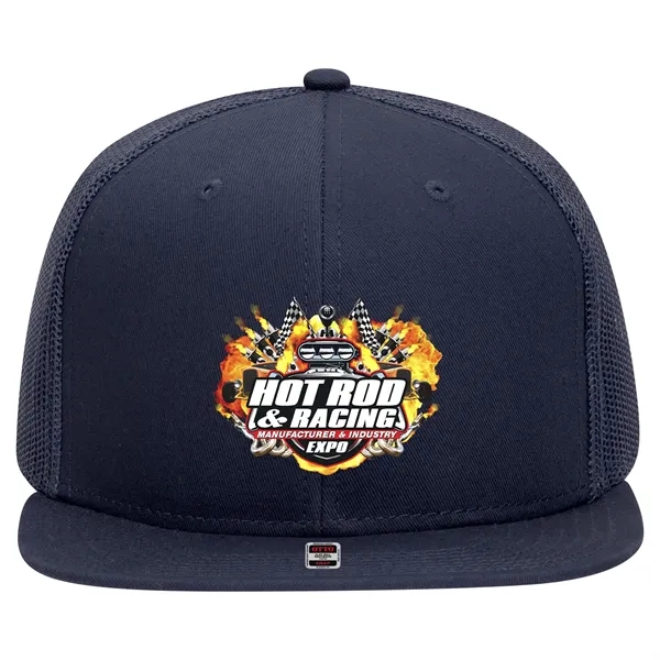 OTTO SNAP 6 PANEL MID PROFILE MESH BACK TRUCKER SNAPBACK HAT... from ASI 30208 A P Specialties / AP Specialties