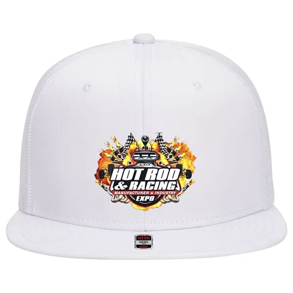 OTTO SNAP 6 PANEL MID PROFILE MESH BACK TRUCKER SNAPBACK HAT... from ASI 30208 A P Specialties / AP Specialties