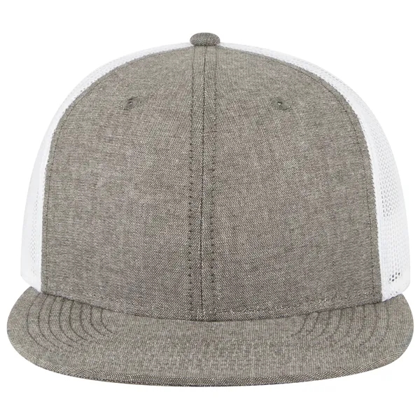 OTTO SNAP 6 PANEL MID PROFILE MESH BACK TRUCKER SNAPBACK HAT... from ASI 30208 A P Specialties / AP Specialties