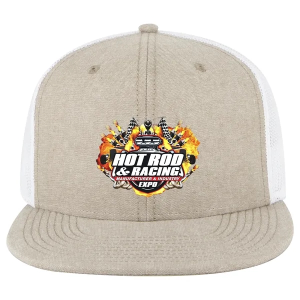 OTTO SNAP 6 PANEL MID PROFILE MESH BACK TRUCKER SNAPBACK HAT... from ASI 30208 A P Specialties / AP Specialties