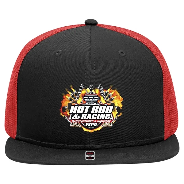 OTTO SNAP 6 PANEL MID PROFILE MESH BACK TRUCKER SNAPBACK HAT... from ASI 30208 A P Specialties / AP Specialties