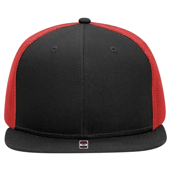 OTTO SNAP 6 PANEL MID PROFILE MESH BACK TRUCKER SNAPBACK HAT... from ASI 30208 A P Specialties / AP Specialties