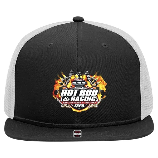 OTTO SNAP 6 PANEL MID PROFILE MESH BACK TRUCKER SNAPBACK HAT... from ASI 30208 A P Specialties / AP Specialties