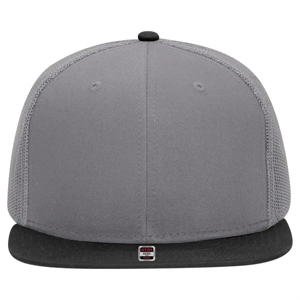 OTTO SNAP 6 PANEL MID PROFILE MESH BACK TRUCKER SNAPBACK HAT... from ASI 30208 A P Specialties / AP Specialties