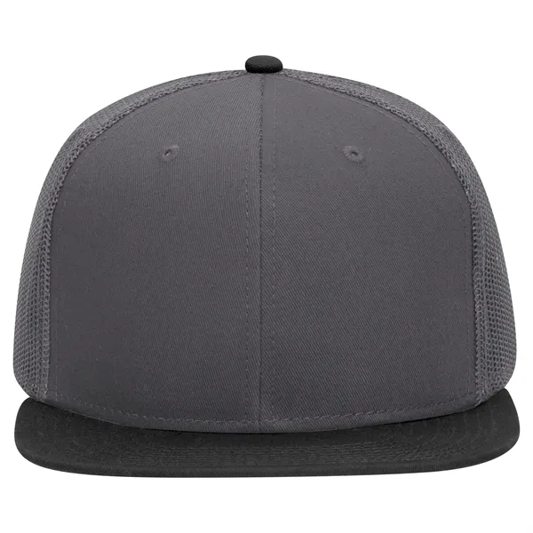OTTO SNAP 6 PANEL MID PROFILE MESH BACK TRUCKER SNAPBACK HAT... from ASI 30208 A P Specialties / AP Specialties