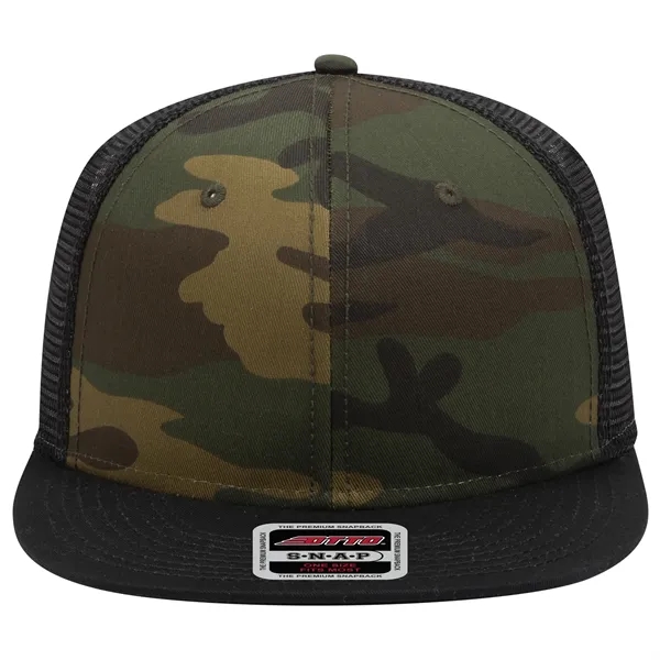OTTO SNAP 6 PANEL MID PROFILE MESH BACK TRUCKER SNAPBACK HAT... from ASI 30208 A P Specialties / AP Specialties