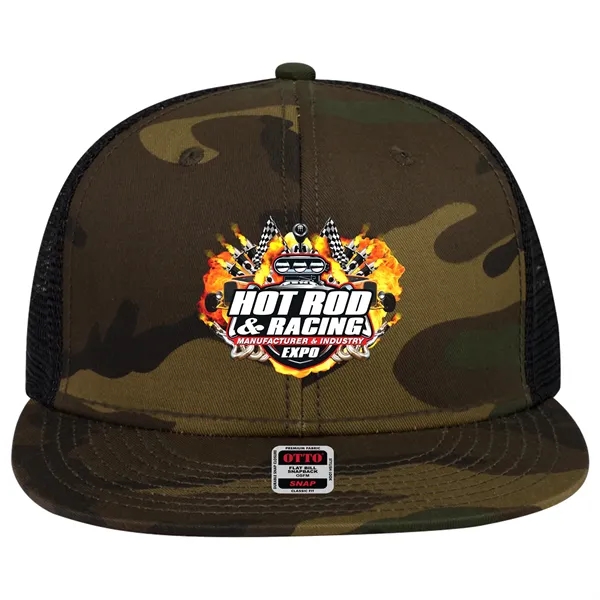 OTTO SNAP 6 PANEL MID PROFILE MESH BACK TRUCKER SNAPBACK HAT... from ASI 30208 A P Specialties / AP Specialties