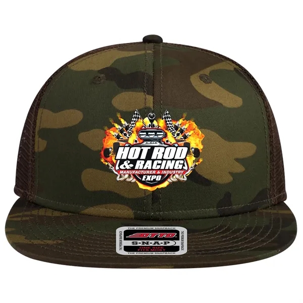 OTTO SNAP 6 PANEL MID PROFILE MESH BACK TRUCKER SNAPBACK HAT... from ASI 30208 A P Specialties / AP Specialties