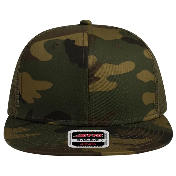 OTTO SNAP 6 PANEL MID PROFILE MESH BACK TRUCKER SNAPBACK HAT... from ASI 30208 A P Specialties / AP Specialties