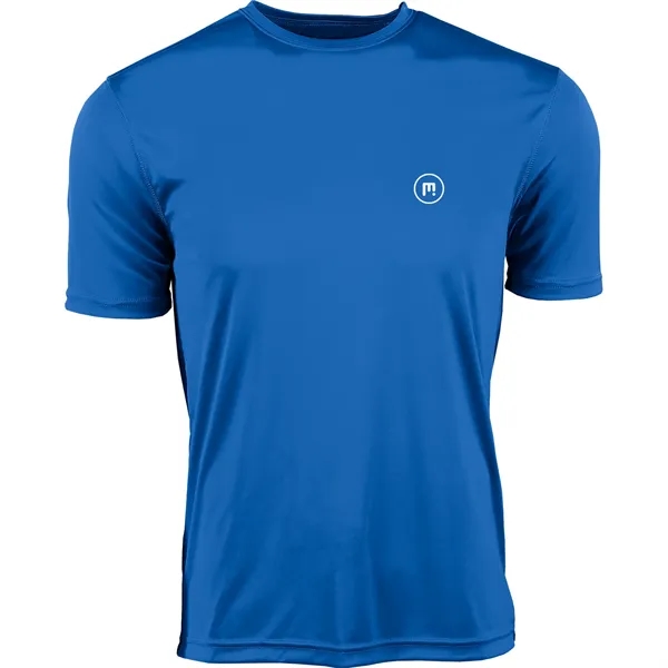 Training tee with pill and snag resistance and UPF sun protection.... from ASI 57653 Gold Bond