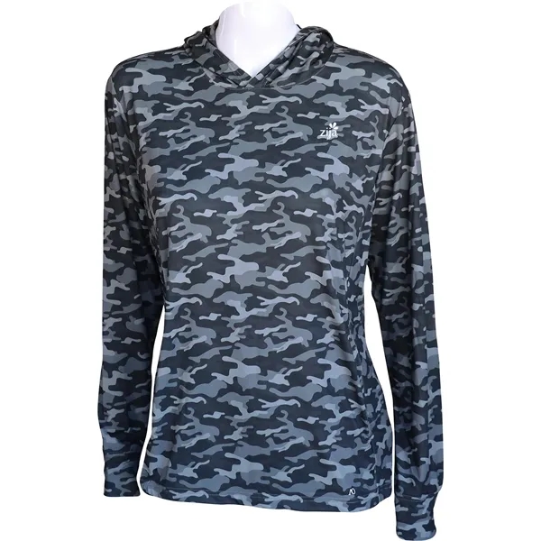 Women's hoodie with UPF50+ protection, moisture-wicking performance, and antimicrobial fabric.... from ASI 57653 Gold Bond