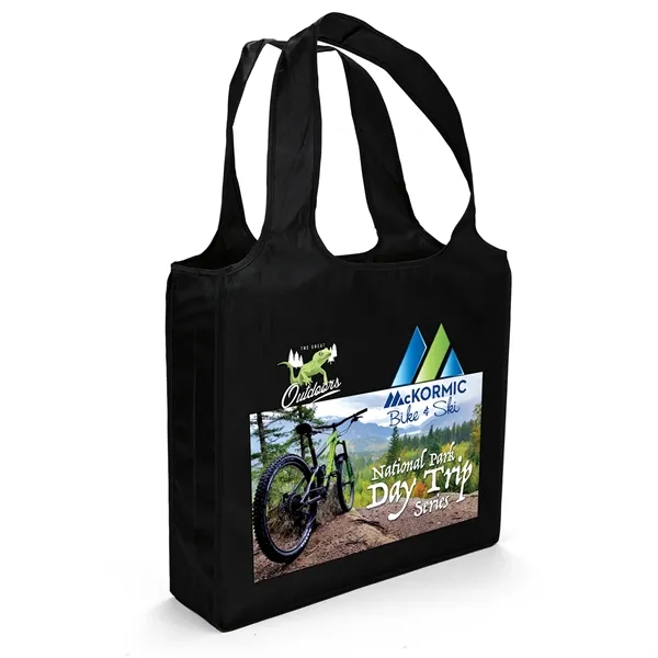 Polyester tote made from 230T recycled polyester (RPET).... from ASI 37940 Bag Makers Inc