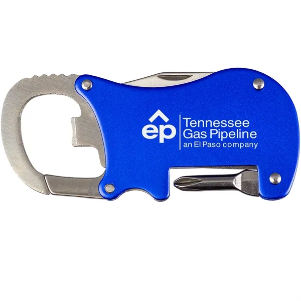 Bottle opener carabiner with a pocket knife and screwdriver.... from ASI 57653 Gold Bond