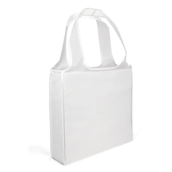 Polyester tote made from 230T recycled polyester (RPET).... from ASI 37940 Bag Makers Inc