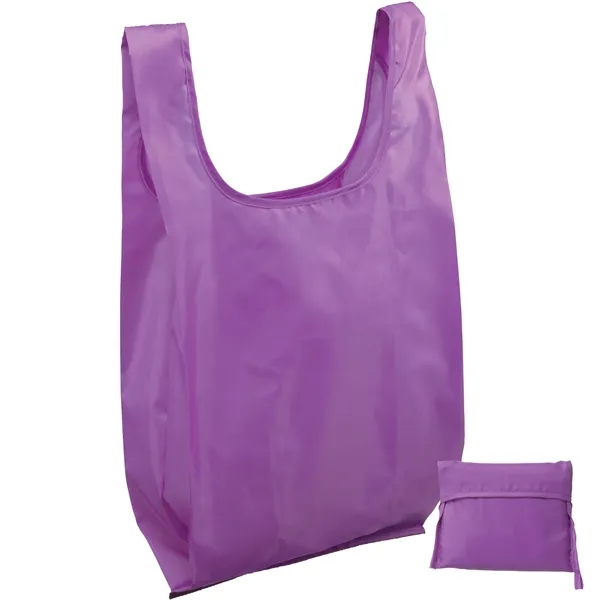The t-shirt style tote is made from lightweight 190-T polyester.... from ASI 37940 Bag Makers Inc