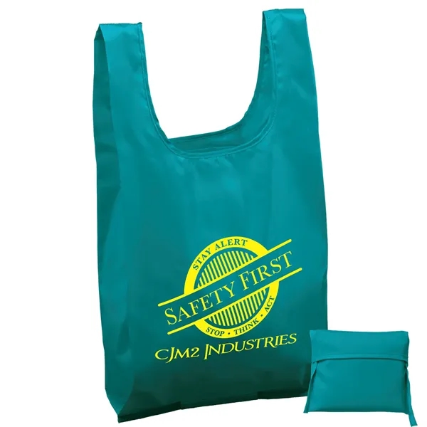 The t-shirt style tote is made from lightweight 190-T polyester.... from ASI 37940 Bag Makers Inc