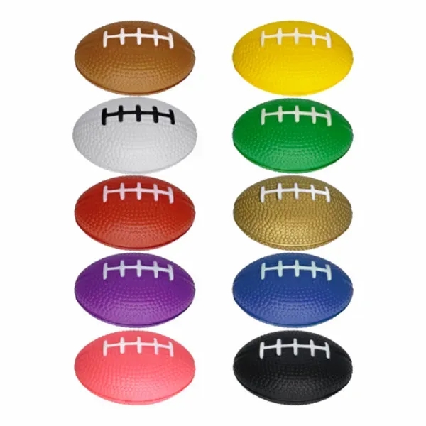 Football shaped stress reliever with customization.... from ASI 55675 Galaxy Balloons Inc / Galaxy Balloons Inc