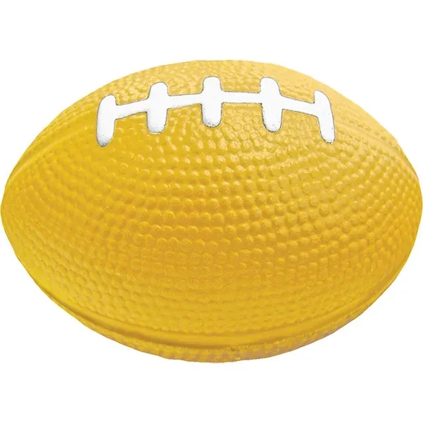 3 1/2"W x 2 1/4"H football shaped stress reliever with customization.... from ASI 55675 Galaxy Balloons Inc / Galaxy Balloons Inc