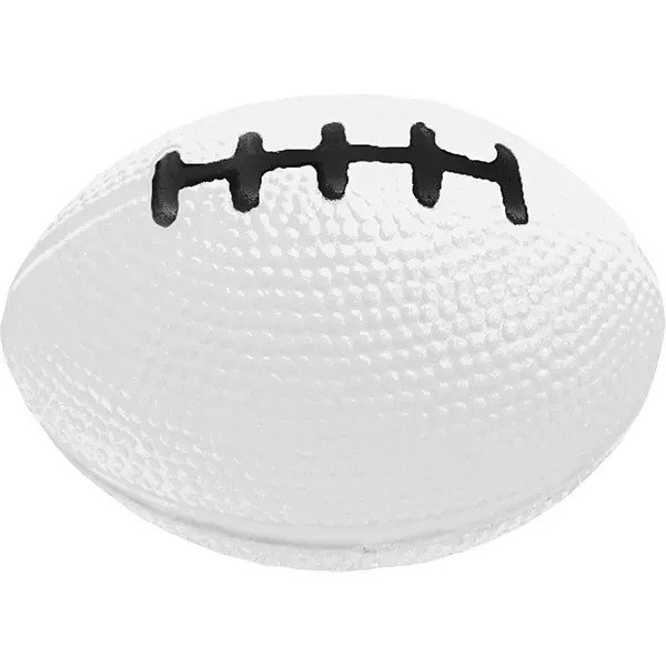 3 1/2"W x 2 1/4"H football shaped stress reliever with customization.... from ASI 55675 Galaxy Balloons Inc / Galaxy Balloons Inc