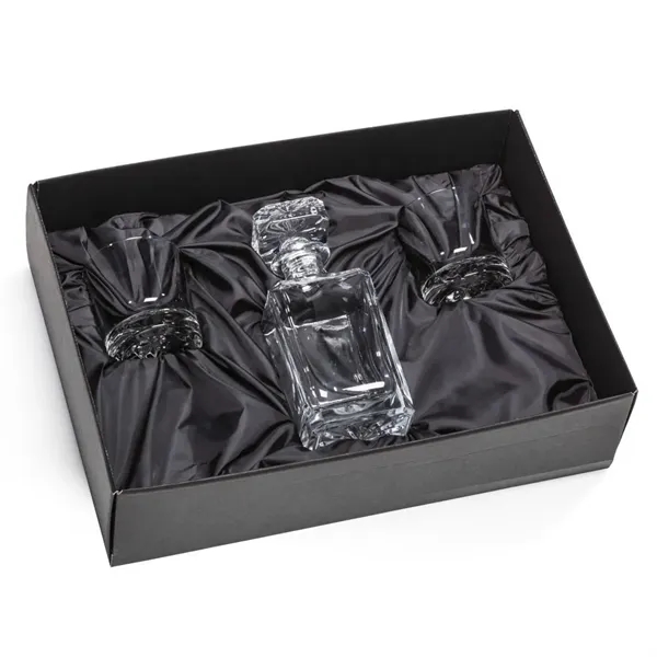 The lead-free crystalline Tacoma Decanter & OTR Set features a decanter... from ASI 84592 St Regis Group