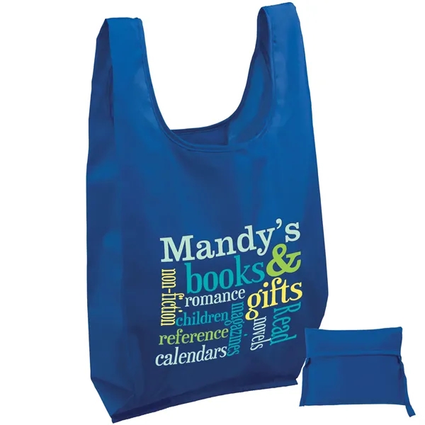 The t-shirt style tote is made from lightweight 190-T polyester.... from ASI 37940 Bag Makers Inc