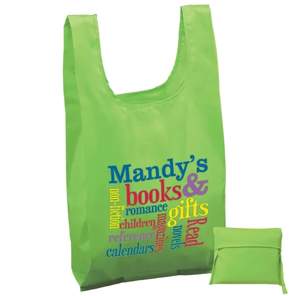 The t-shirt style tote is made from lightweight 190-T polyester.... from ASI 37940 Bag Makers Inc